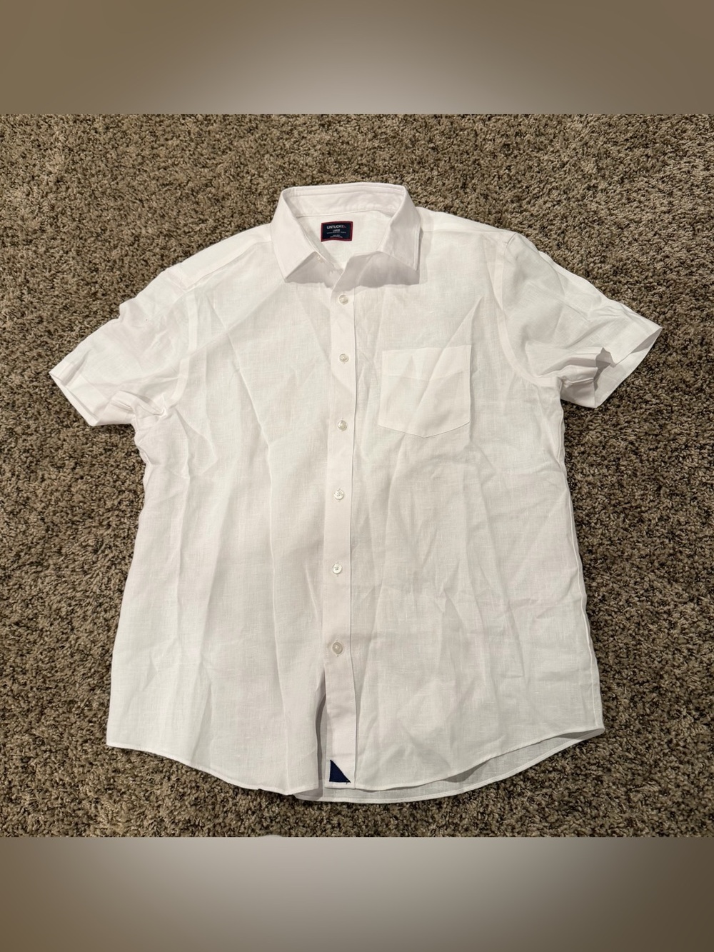 UNTUCKit NWOT Linen Men's Short-Sleeve Button-Down Shirt